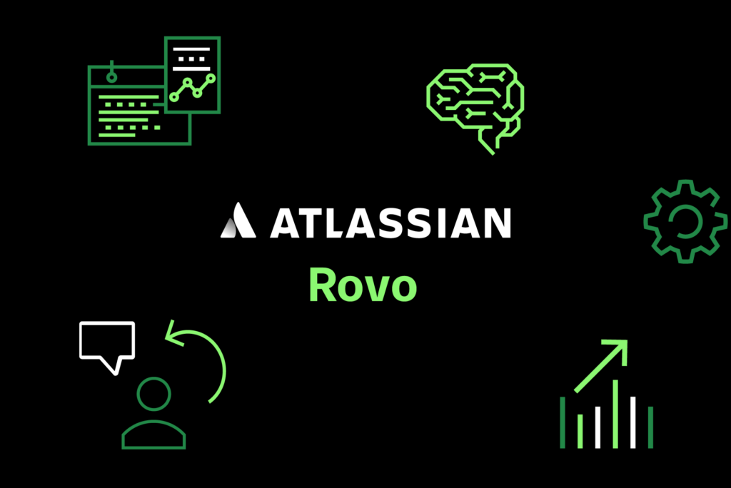 Atlassian Rovo bietet verschiedene KI-gestützte Funktionen wie Chats, Analysen und Suchen